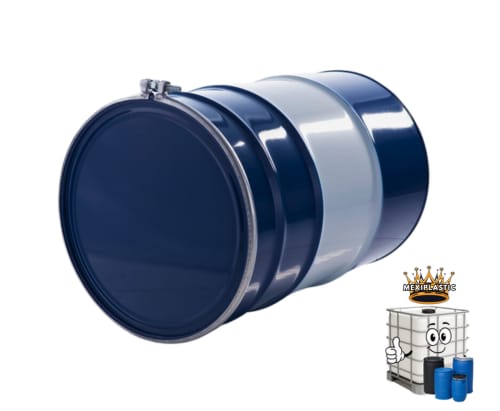 TAMBO METALICO ABIERTO ENLANILLADO 2OO LITROS SEMINUEVO