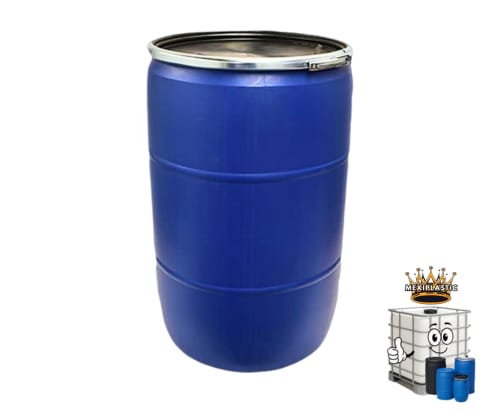 TAMBO DE PLASTICO 220 LITROS ENLANILLADO ABIERTO DE 2da VIDA DE RECUPERACION