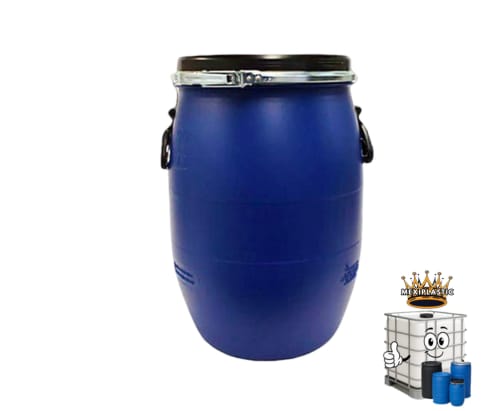 TAMBO DE PLASTICO STANDARD DECKEL 50 LITROS SEMINUEVO