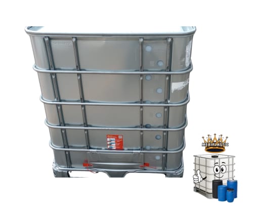 CONTENEDOR IBC TOTEM 1000 LITROS DE CUBIERTA METALICA GALVANIZADA NUEVO