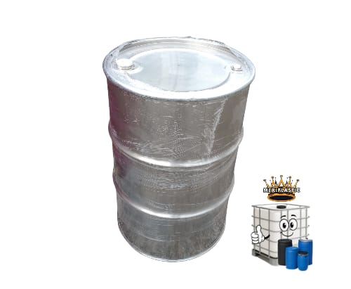 TAMBO DE ACERO INOXIDABLE (NUEVO) 220 LITROS CON TAPA DESMONTABLE